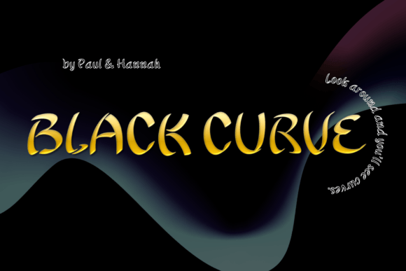 Black Curve: Elevate Design with Fluid Typography