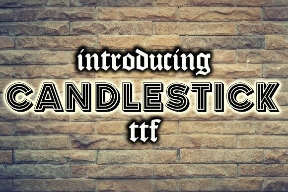 Candlestick: The Awesome Display Typeface for Modern Design Projects