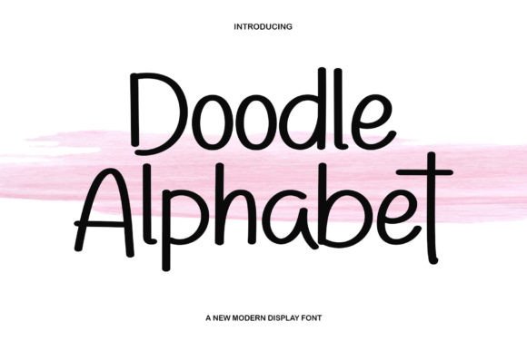 Doodle Alphabet: Blending Handwritten Charm with Contemporary Elegance