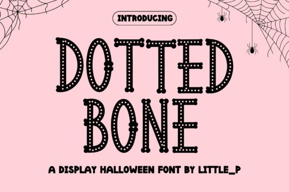 Dotted Bone: Playful Halloween Font