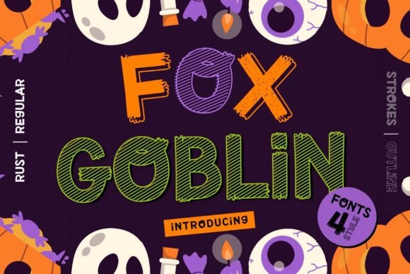 Fox Goblin: Elevating Your Design with a Playful 4-Style Display Font