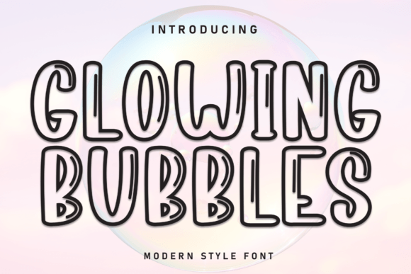 Glowing Bubbles: A Vibrant Display Font for Playful Designs