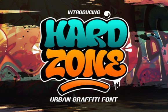 Hard Zone: Bold 3D Graffiti Font for Urban Design