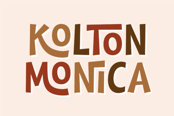 Kolton Monica: A Playful Font for Creative Designs