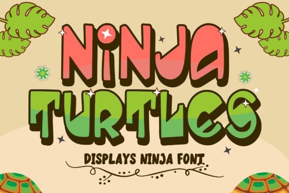 Ninja Turtles: Blending Whimsy and Nature in Modern Typography