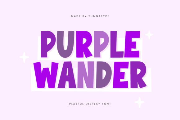 Purple Wander: Blending Bold Weight with Playful Design