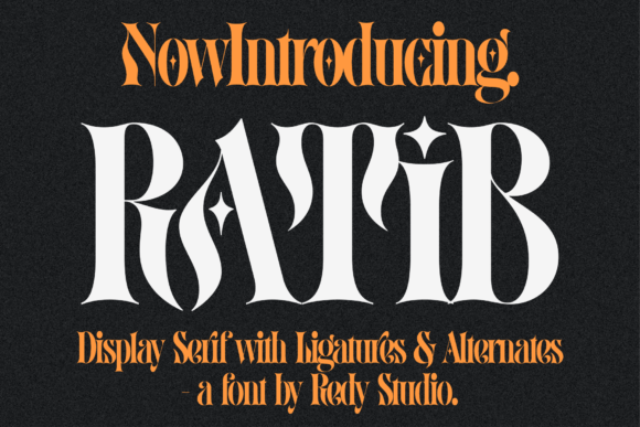 Ratib: Elevating Your Design with a Bold Vintage Serif Display Font