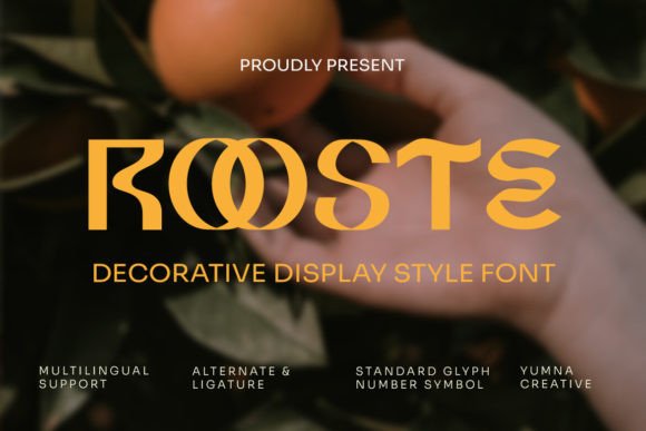 Rooste: Elevating Your Visual Storytelling with Distinctive Typography