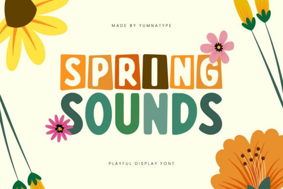 Spring Sounds: Bold Typography for Modern Design