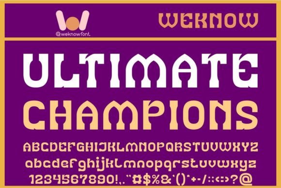 Ultimate Champions: Redefining Visual Identity Through Eclectic Typography