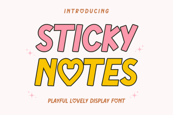 Unlocking Creative Potential: Why Sticky Notes Is the Perfect Display Font for Modern Design